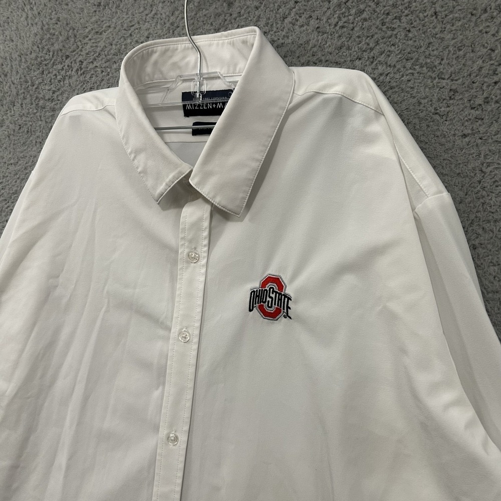 Ohio‎ State Buckeyes Shirt Mens 3XL XXXL White Mizzen + Main Blue Label Leeward